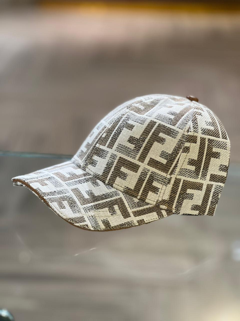 Fendi Signature Beige Cap